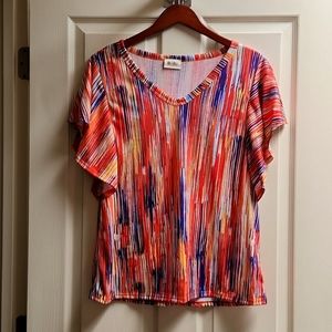 Colorful Bibi Short Sleeved Shirt ❤️🌈💜